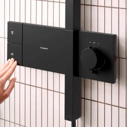 Hansgrohe Raindance Alive Q 210/340 1jet EcoSmart Satin Siyah Duş Kolonu - 24581670 görsel 2