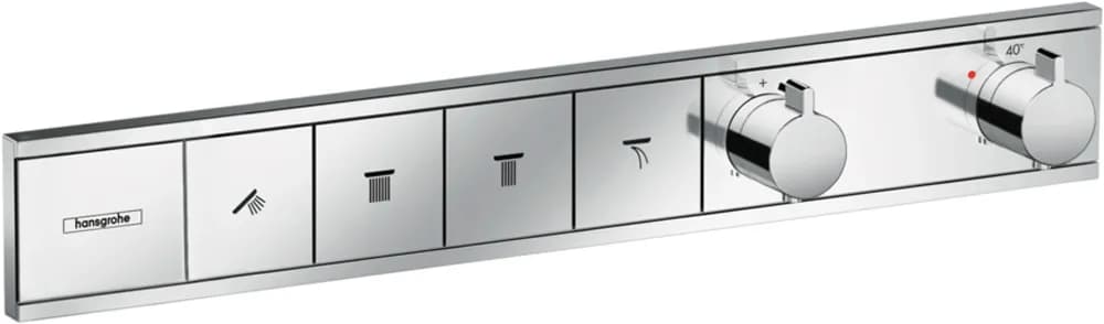Hansgrohe RainSelect 4 Çıkış İçin Termostatik Ankastre Banyo Bataryası - 15382000