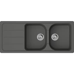 Hansgrohe S52 S520-F735 Taş Gri Ankastre Granit Eviye - 43348290 görsel 1