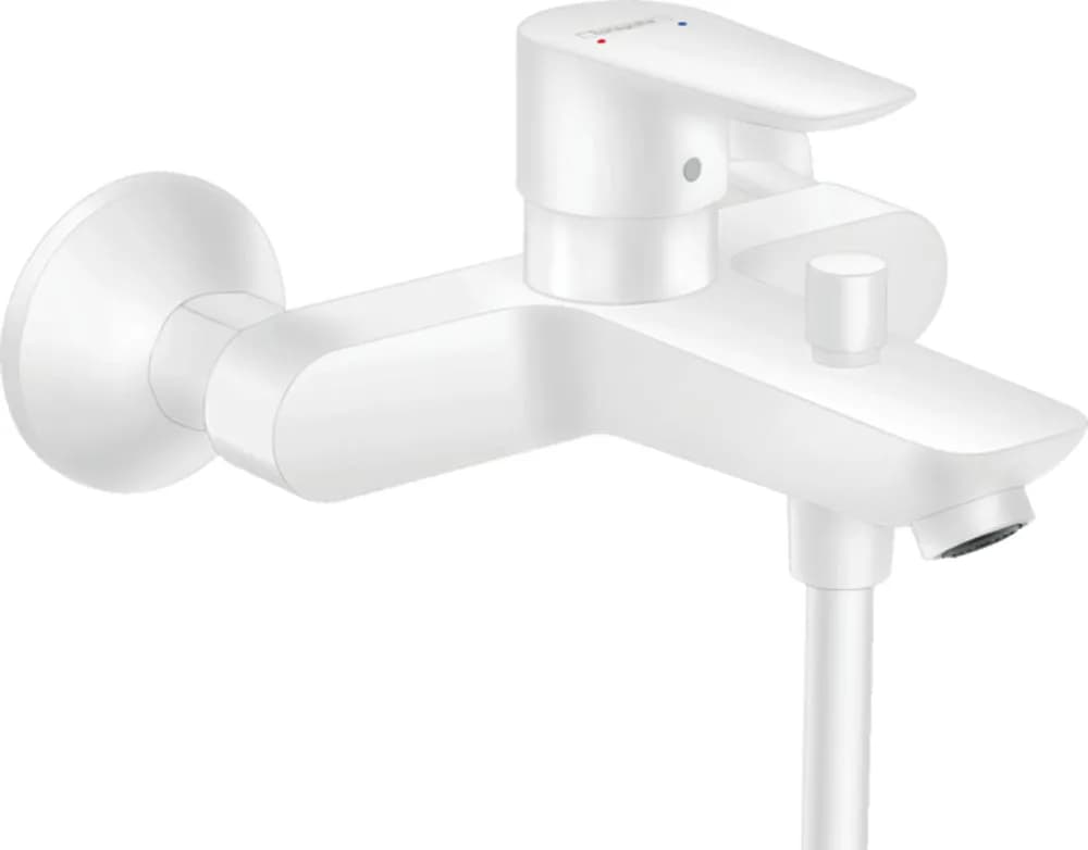 Hansgrohe Talis E Mat Beyaz Tek Kollu Banyo Bataryası