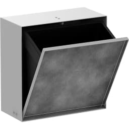 Hansgrohe XtraStoris Rock Ankastre Satin Beyaz Çöp Kutusu - 56090700 görsel 1