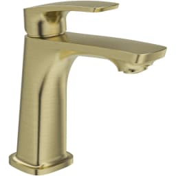Kale Fontea Fırçalanmış Altın Lavabo Bataryası görsel 1