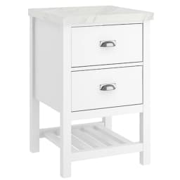 Kale Grandhome 55 Cm Mat Beyaz-Pallisandro Yan Dolap (Mat Krom Kulp) görsel 1
