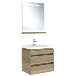 Kale Idea 2.0 65 Cm Pasifik A Çift Çekmeceli Banyo Dolabı Takımı görsel 1