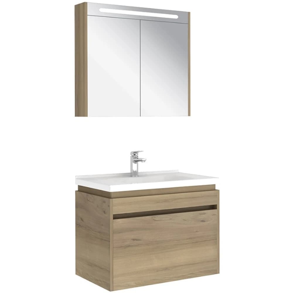 Kale Idea 2.0 80 Cm Pasifik A Tek Çekmeceli Banyo Dolabı Takımı 610100200492