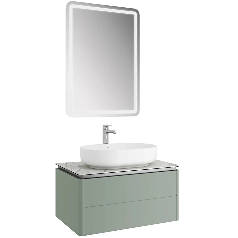 Kale Lotus 80 Cm Mat Adaçayı Yeşili-Pallisandro Banyo Dolabı Takımı 610100201486