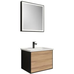 Kale Mood 65 Cm Mat Siyah-Pasifik A Banyo Dolabı Takımı görsel 1