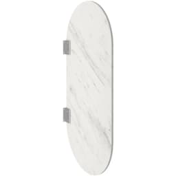Kale Panello 100x50 Cm Oval Formlu Mat Pallisandro Pisuvar Paneli görsel 1