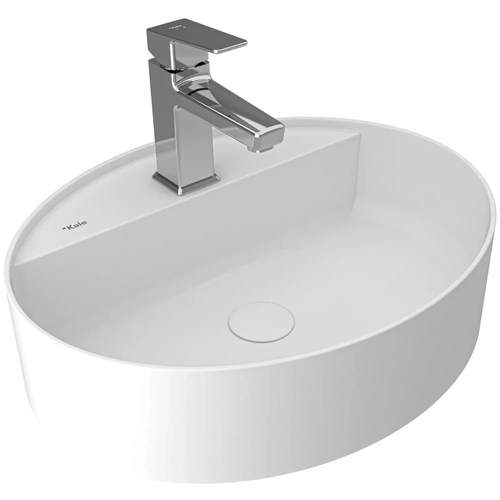 Kale Smartedge 40x50 Cm Mat Beyaz Oval Lavabo