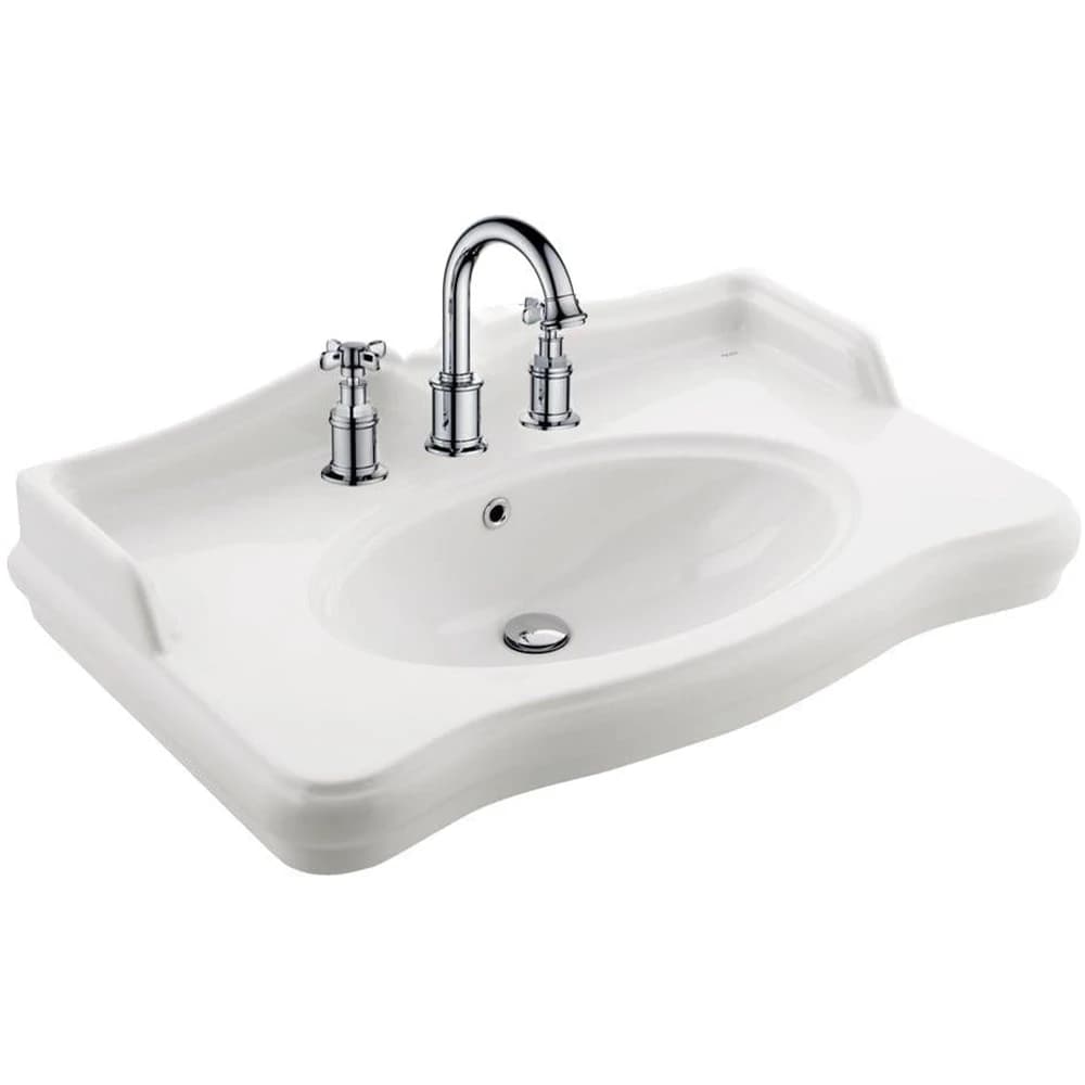 Kale Victorian 90x56 Cm 3 Armatür Delikli Etajerli Lavabo