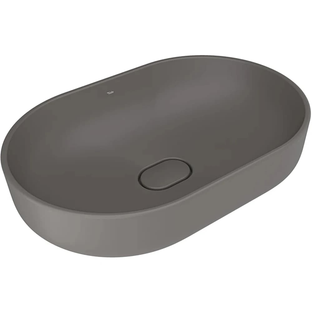 Kale Zero 2.0 60x40 Cm Mat Antrasit-Gri Oval Çanak Lavabo