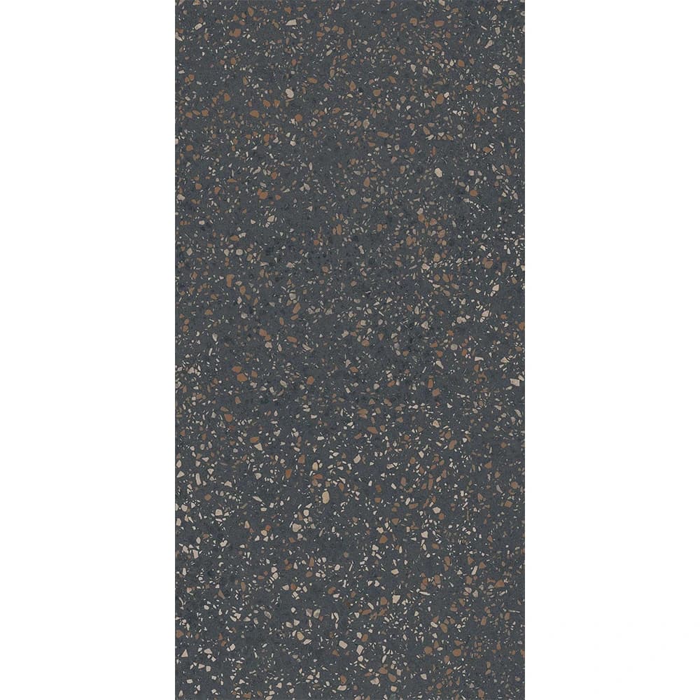 Kalebodur Mpb-R582 Terrazzo Multicolor Siyah Parlak 60x120