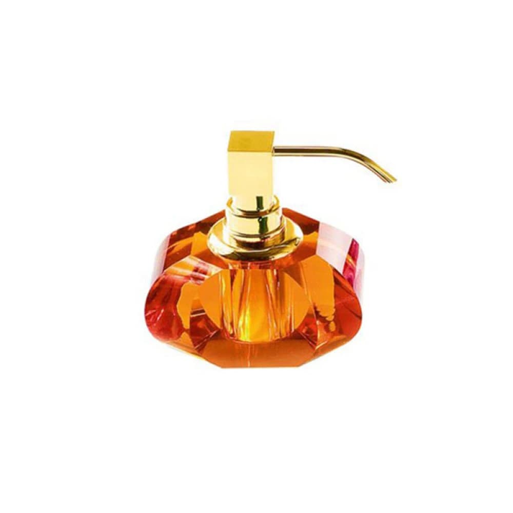 Decor Walther Kristall Mat Altın-Amber Tezgah Üstü Sıvı Sabunluk