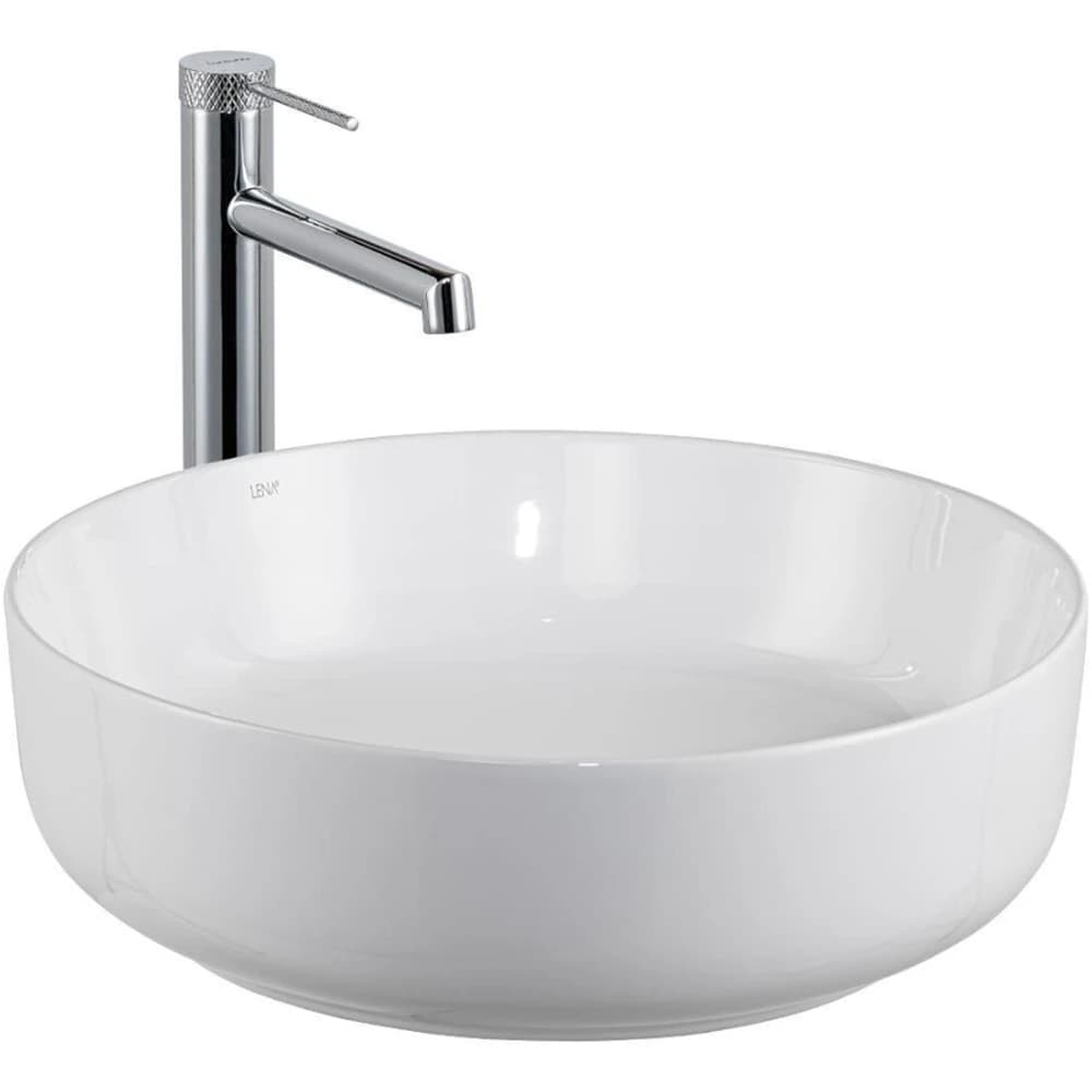 Lena E-W1201 44 Cm Yuvarlak Tezgah Üstü Lavabo