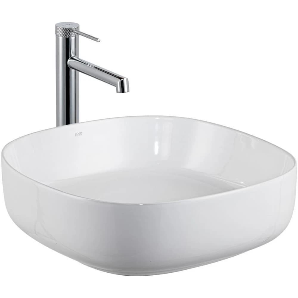 Lena E-W1203 44 Cm Kare Tezgah Üstü Lavabo
