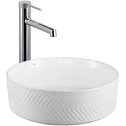 Lena E-W5002 36 Cm Yuvarlak Tezgah Üstü Lavabo görsel 1