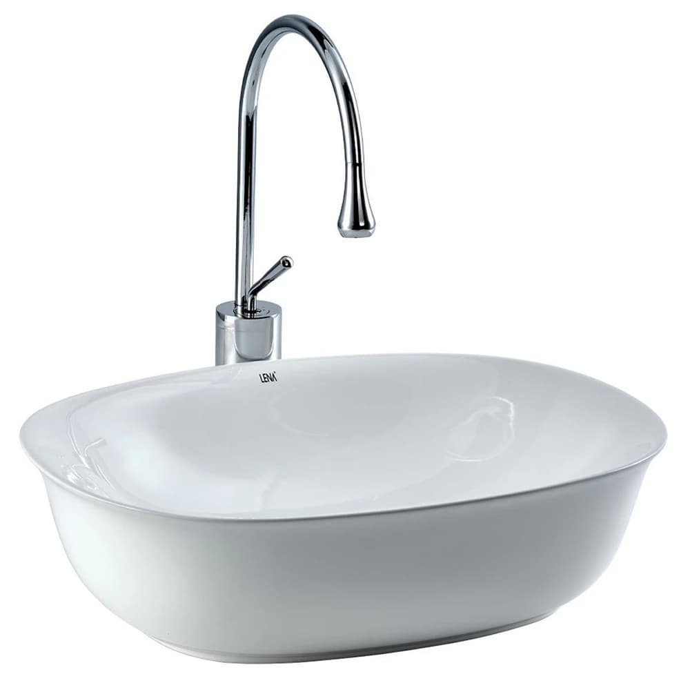 Lena EH-4600 Tezgah Üstü Lavabo Beyaz