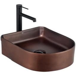 Lena EH-5110C 38x46 Cm Mat Bronz Tezgah Üstü Lavabo görsel 1