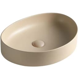 Lena EY-4713MK 50x38 Cm Mat Krem Tezgah Üstü Lavabo görsel 1