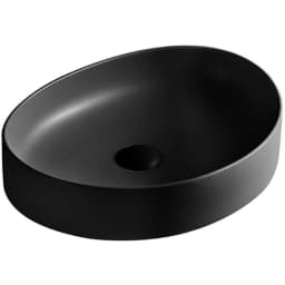 Lena EY-4713MS 50x38 Cm Mat Siyah Tezgah Üstü Lavabo görsel 1