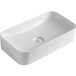 Lena EY-4730MB 60x38 Cm Mat Beyaz Tezgah Üstü Lavabo görsel 1