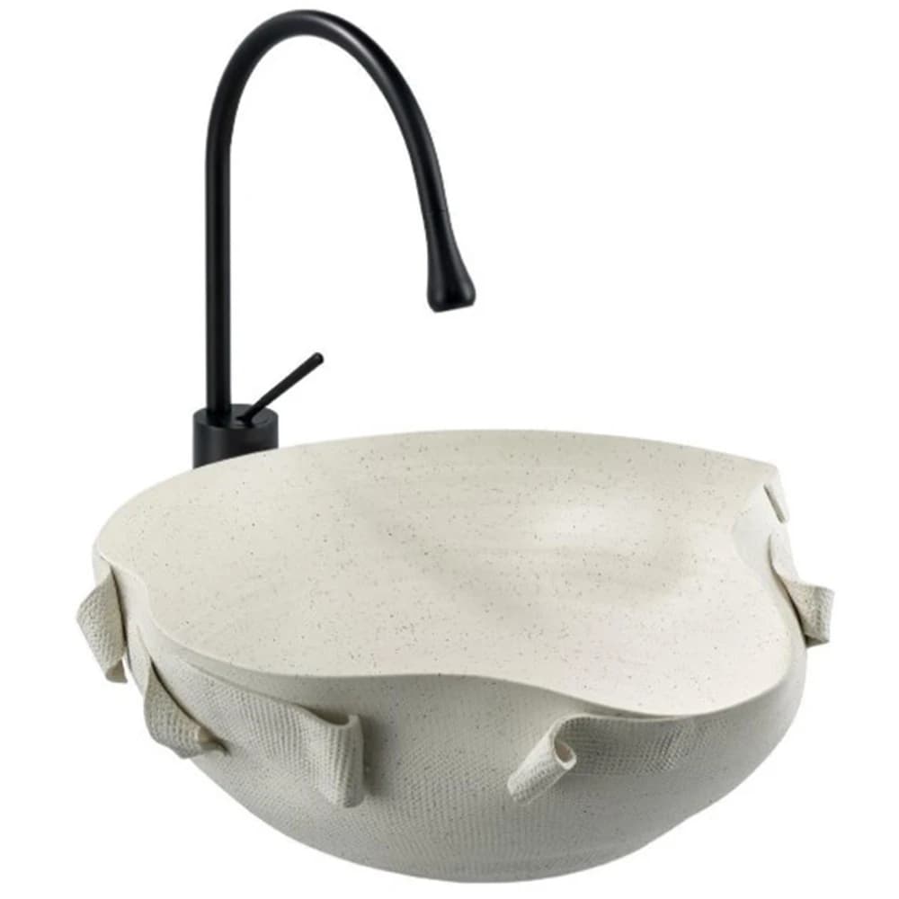 Lena EY-9102 47x44 Cm Beyaz Tezgah Üstü Lavabo