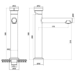 Newarc Milan Yüksek Lavabo Bataryası - 848001 görsel 2