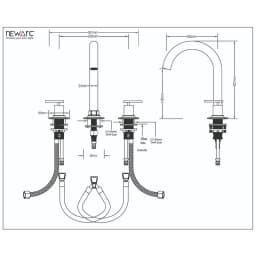 Newarc Newart 3 Delikli Lavabo Bataryası - 150561 görsel 2