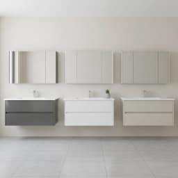 Orka Arno 100 Cm Parlak Beyaz Banyo Dolabı Takımı - 5008762 görsel 2