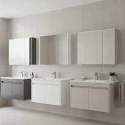 Orka Arno 85 Cm Parlak Gri Banyo Dolabı Takımı - 5008787 görsel 2