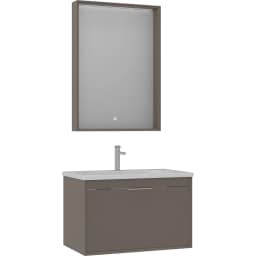 Orka Clay 80 Cm Toprak Banyo Dolabı Takımı - 5002257 görsel 1