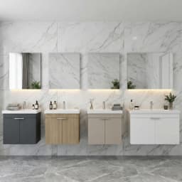 Orka Desna 50 Cm Mat Antrasit Banyo Dolabı Takımı - 5007927 görsel 2