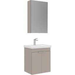Orka Desna 50 Cm Mat Bej Banyo Dolabı Takımı - 5009176 görsel 1