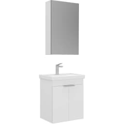 Orka Desna 50 Cm Mat Beyaz Banyo Dolabı Takımı - 5009174 görsel 1