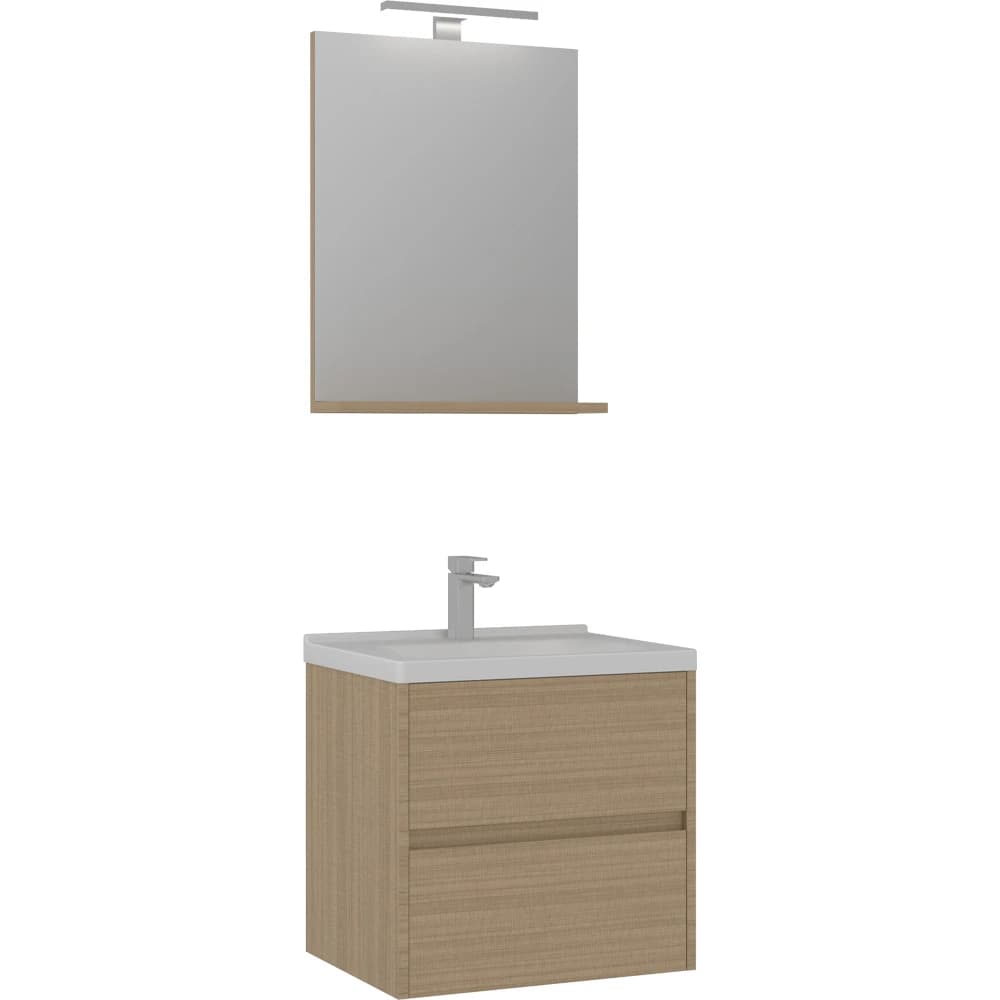 Orka Düden 65 Cm Meşe Banyo Dolabı Takımı - 5002654