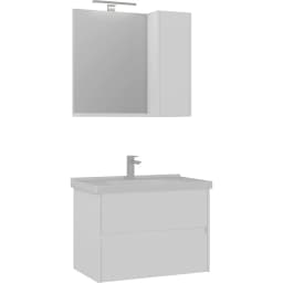 Orka Düden 80 Cm Beyaz Banyo Dolabı Takımı - 5002659 görsel 1