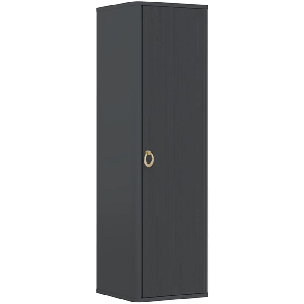 Orka Felice 43 Cm Mat Antrasit Boy Dolabı (Altın Kulp)