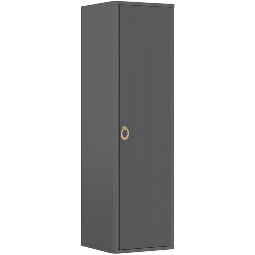 Orka Felice 43 Cm Mat Gri Boy Dolabı (Altın Kulp)
