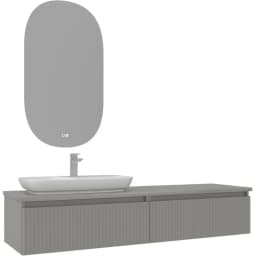 Orka Lentia 160 Cm Mat Kaşmir Banyo Dolabı Takımı - 5007108 görsel 1