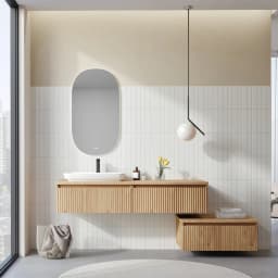 Orka Lentia 160 Cm Meşe Banyo Dolabı Takımı - 5007109 görsel 2