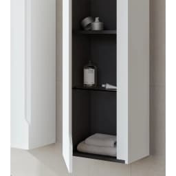 Orka Malta 40 Cm Mat Beyaz Boy Dolabı görsel 3