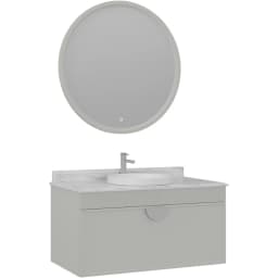 Orka Molino 100 Cm Kaşmir Banyo Dolabı Takımı (Krom Kulp) görsel 1