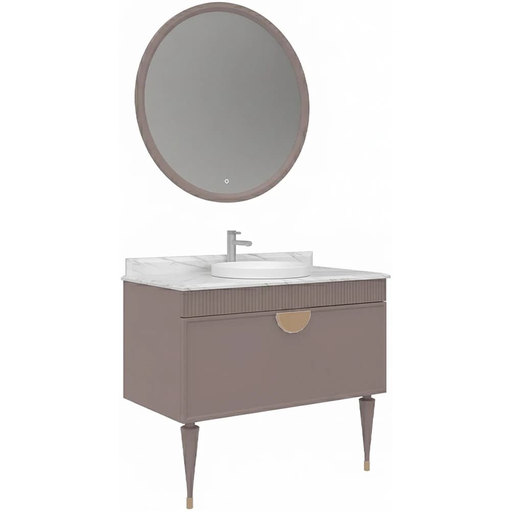 Orka Molino 100 Cm Mat Pudra Banyo Dolabı Takımı - 5007593
