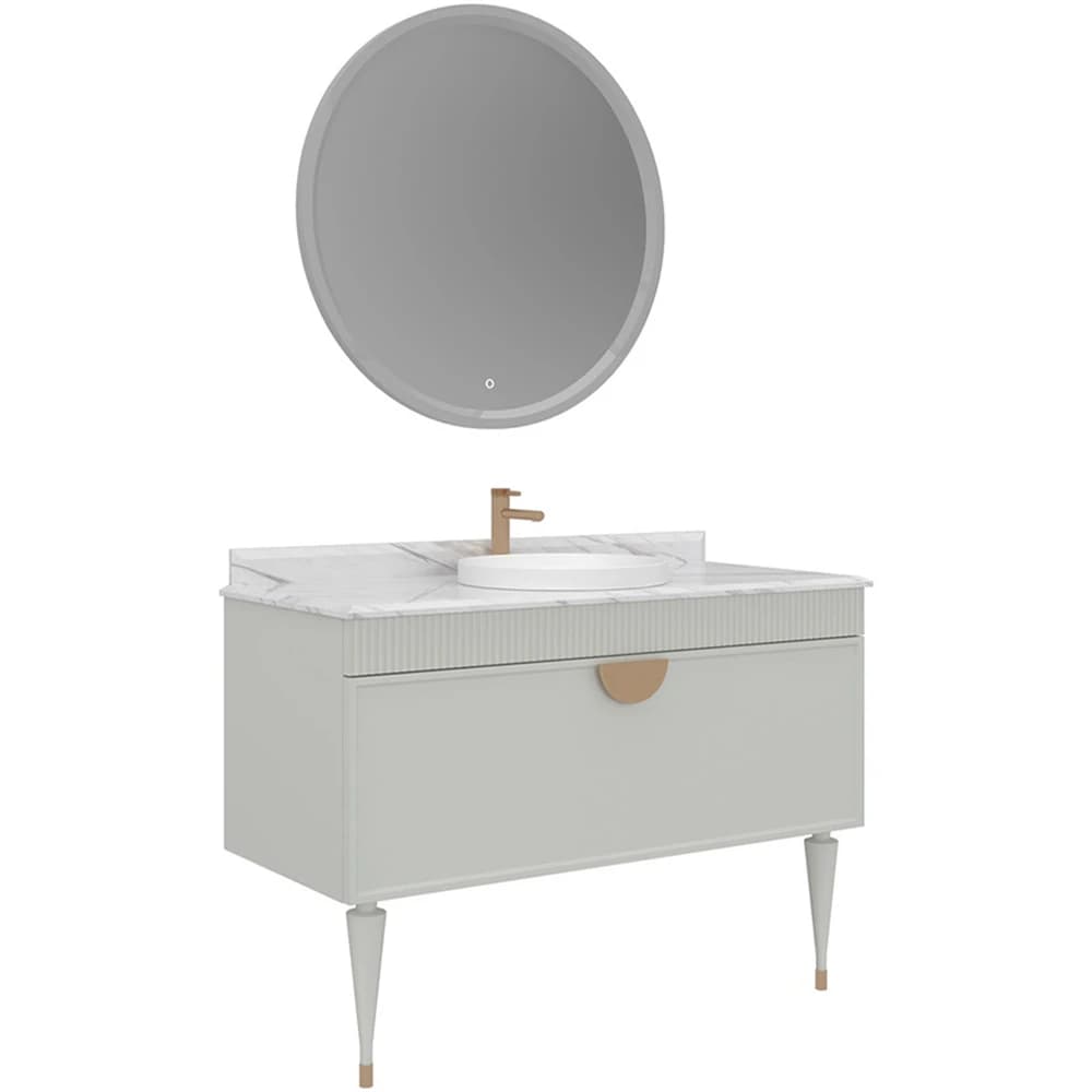 Orka Molino 120 Cm Mat Kaşmir Banyo Dolabı Takımı - 5007669