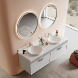 Orka Molino 160 Cm Kaşmir Banyo Dolabı Takımı (Krom Kulp) görsel 3