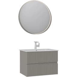 Orka Moonlight 70 Cm Mat Vizon Banyo Dolabı Takımı - 5003387 görsel 1
