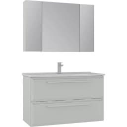 Orka Nuvola 100 Cm Parlak Kaşmir Banyo Dolabı Takımı görsel 1