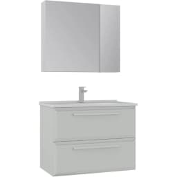 Orka Nuvola 80 Cm Parlak Kaşmir Banyo Dolabı Takımı görsel 1
