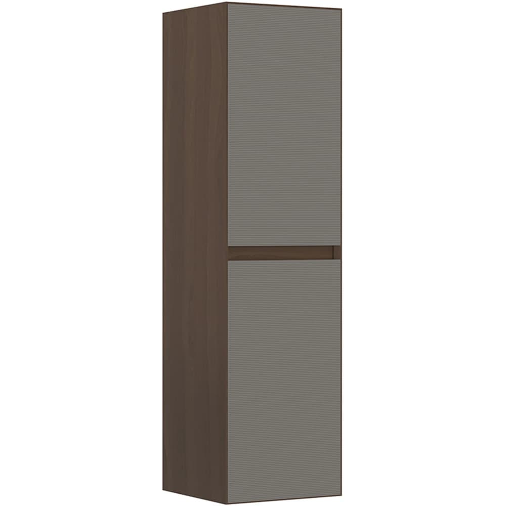 Orka Pacific 40 Cm Mat Vizon-Moka Meşe Boy Dolabı (Sağ)