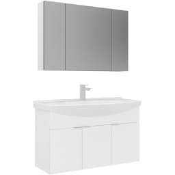 Orka Purus 100 Cm Beyaz Banyo Dolabı Takımı - 5008348 görsel 1